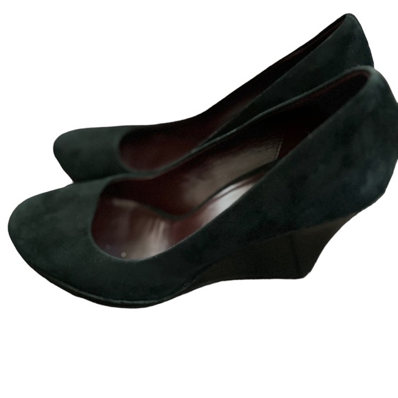 Cole Han Black wedges with leather suede upper - Picture 3 of 4